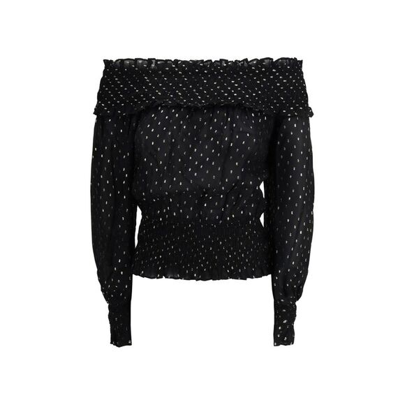 Self-Portrait Women Off-The-Shoulder Chiffon Top